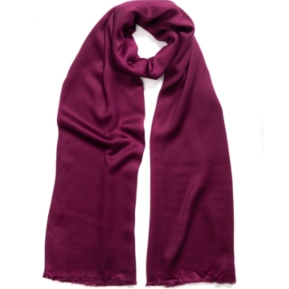 INC International Concepts Pashmina Shawl Oversized Wrap Rayon Berry New SRP $42